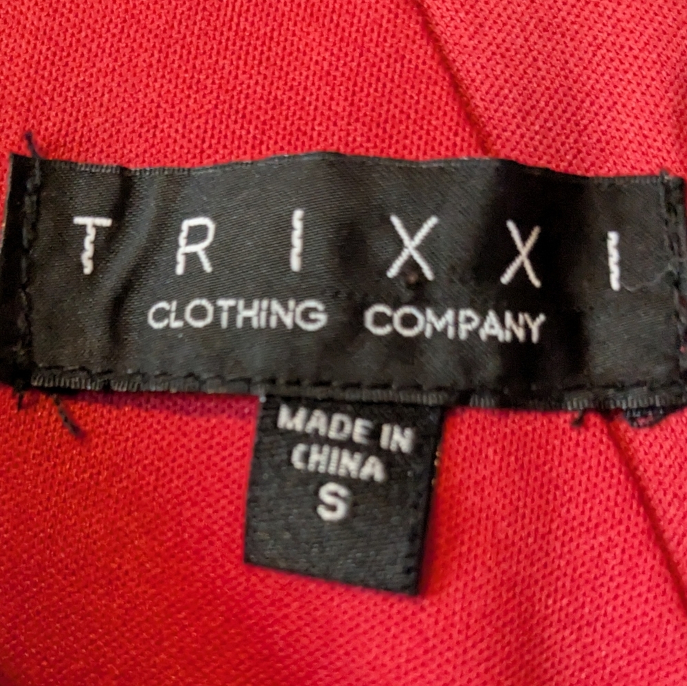 Trixxi Red Sleeveless Halter Mini Dress Sz. S - Picture 5 of 8